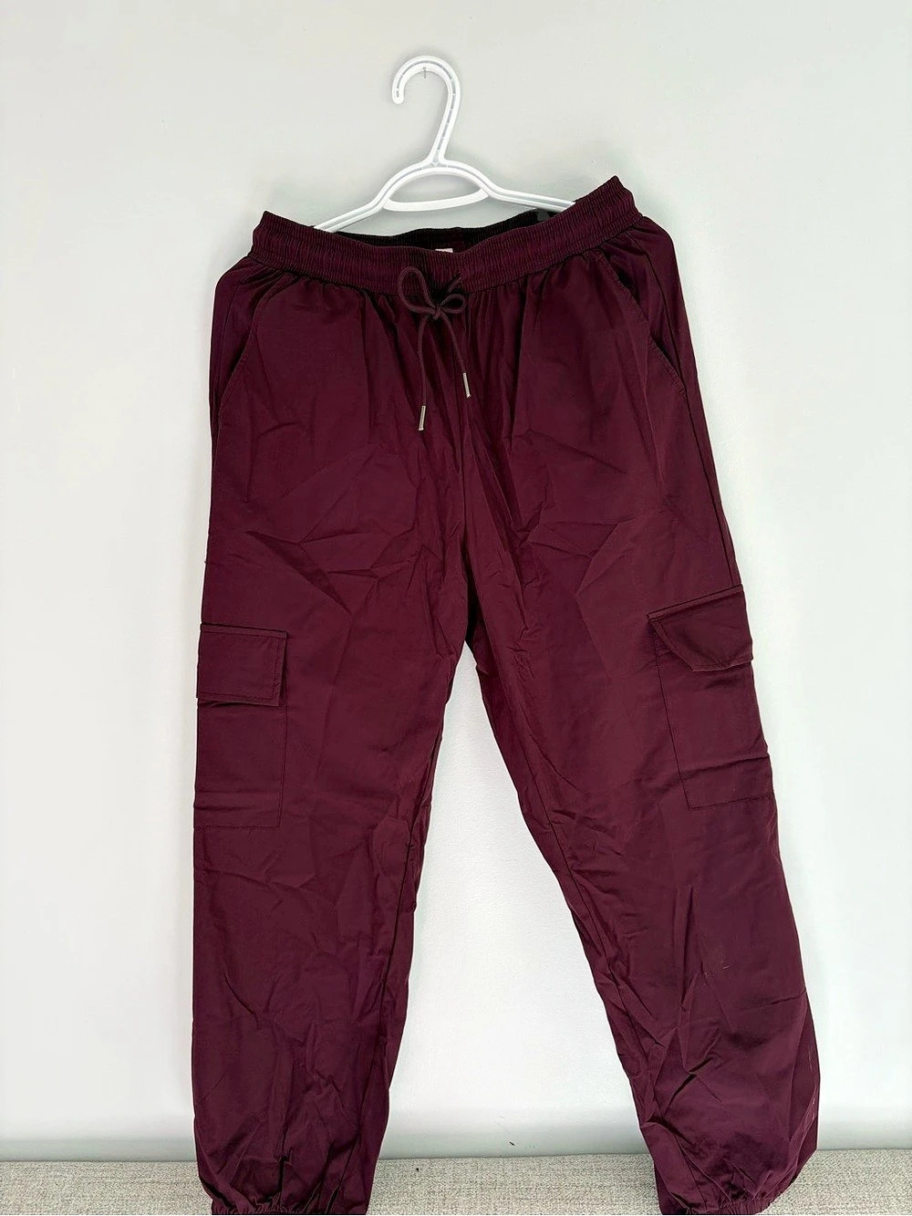 Halara High Waisted Pocket Casual Cargo Joggers Purple Medium